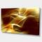 Designart - Light Yellow Abstract Fractal Design - Large Abstract Canvas Art